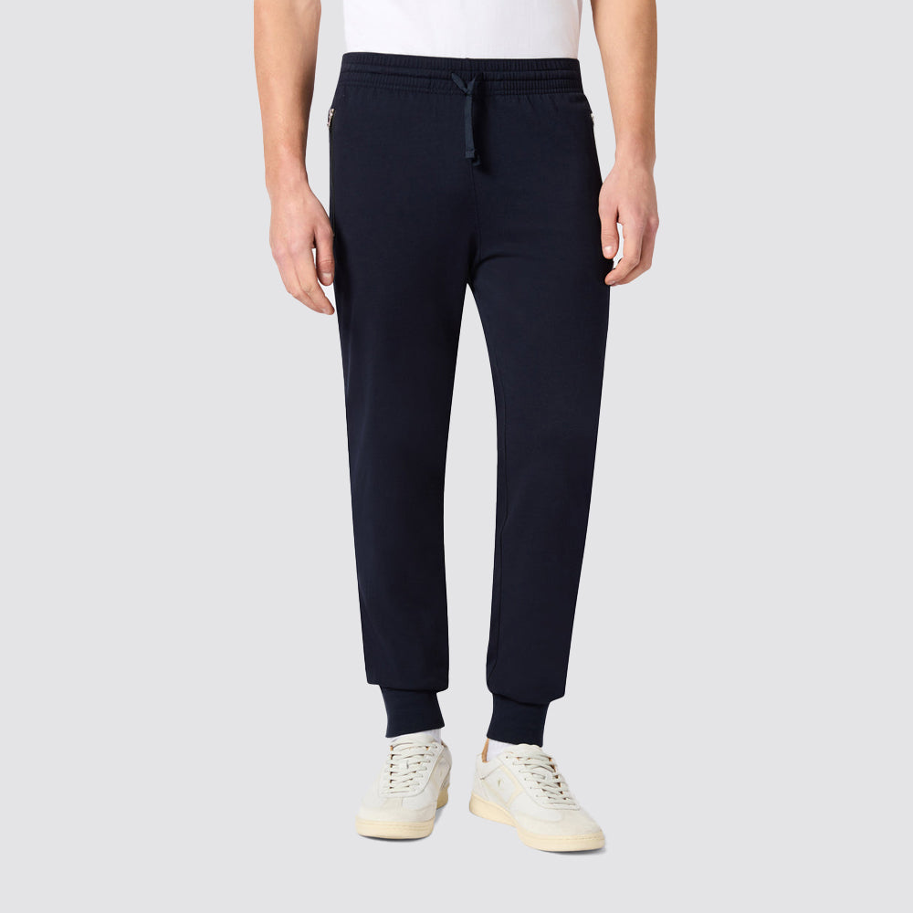 Pantaloni uomo slim fit polsini e tasche con zip icons