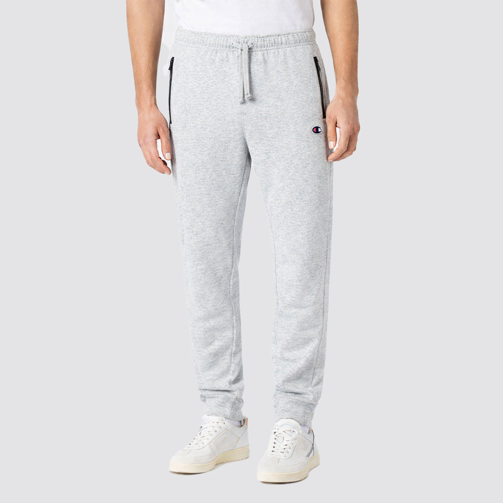 Pantaloni uomo slim fit polsini e tasche con zip icons
