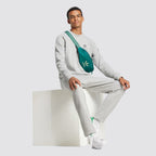 Pantaloni uomo tuta french terry slim fit