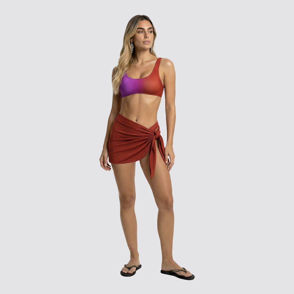 Pareo corto donna f**k lycra crepe