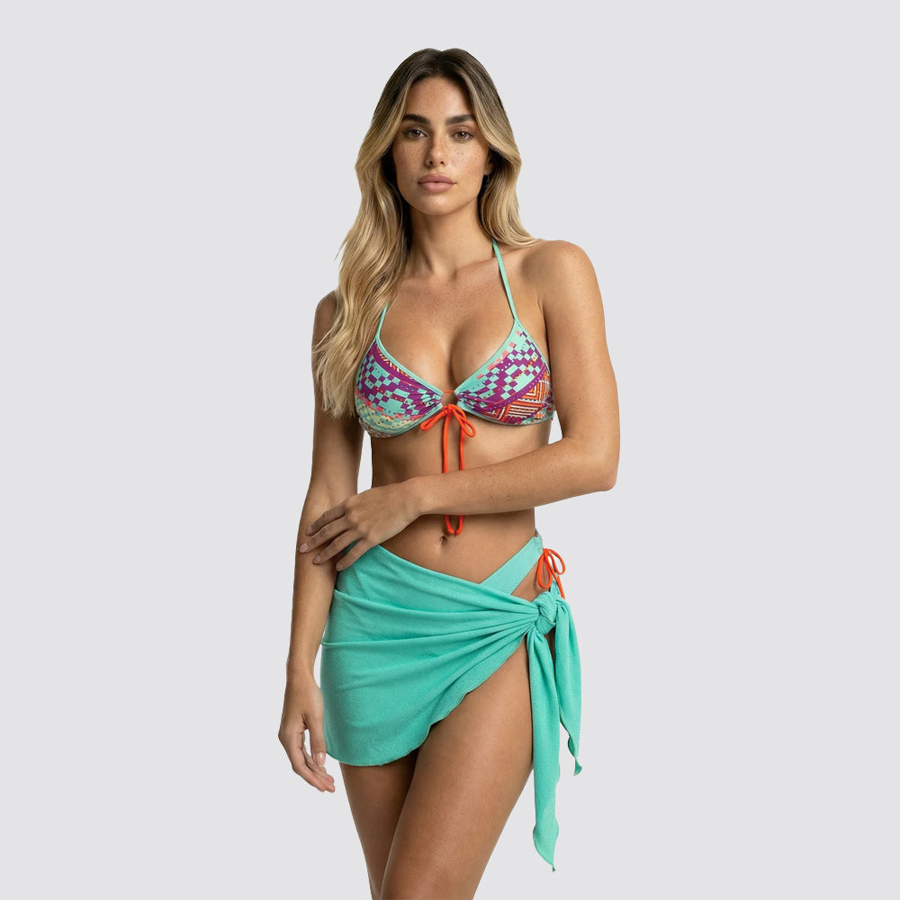 Pareo corto donna f**k lycra crepe