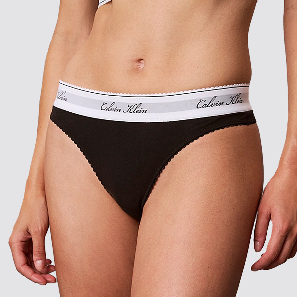 Perizoma donna calvin klein icon cotton modal script