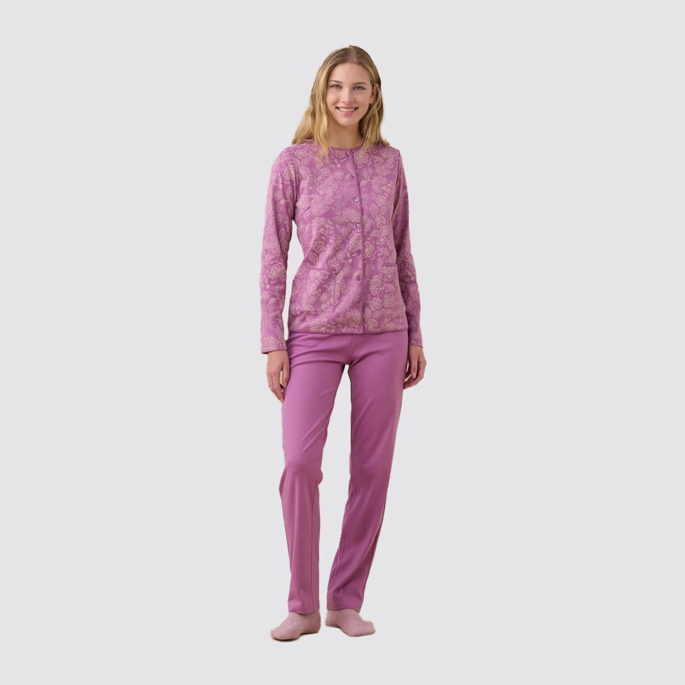 Pigiama donna aperto noi di notte caldo cotone