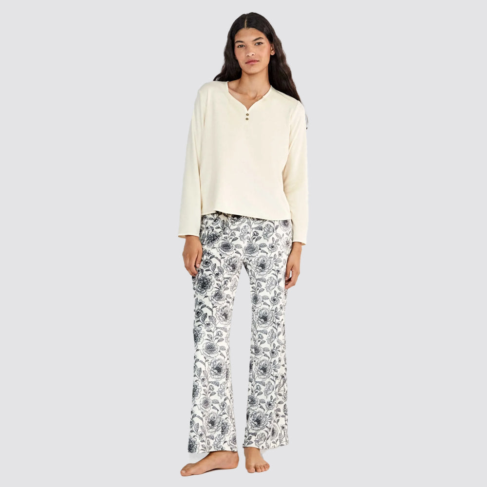 Pigiama donna gisela con pantaloni floreali