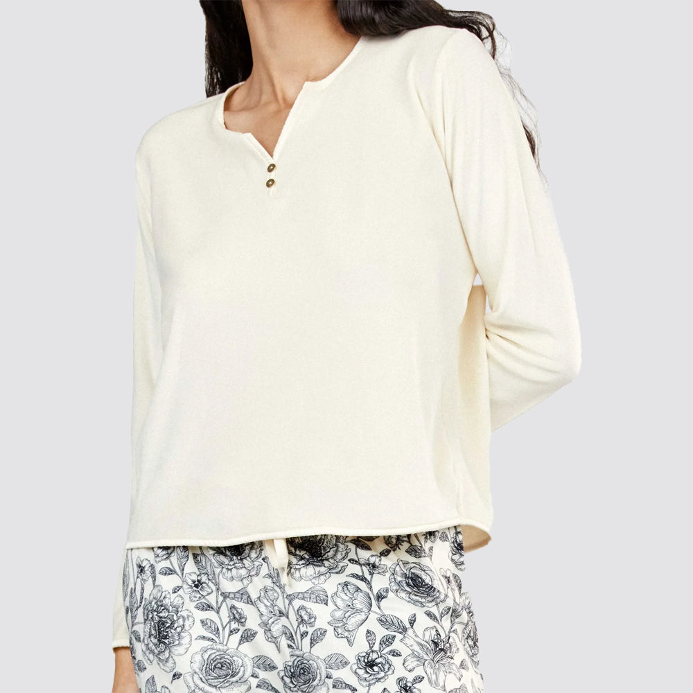 Pigiama donna gisela con pantaloni floreali
