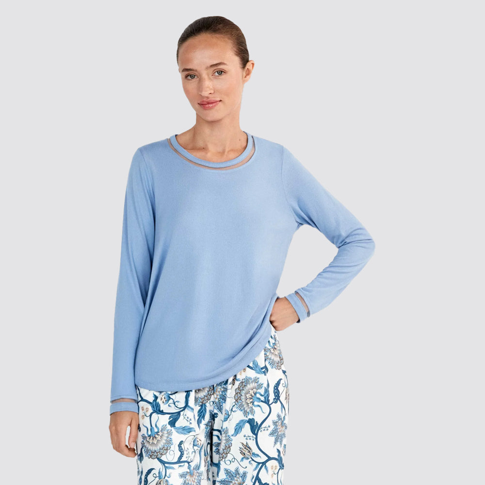 Pigiama donna gisela con pantaloni floreali