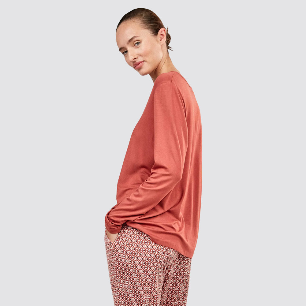 Pigiama donna gisela con tulle e pantaloni geometrici