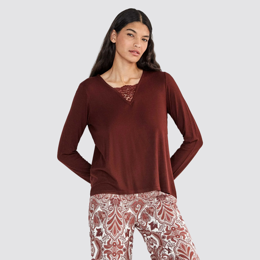 Pigiama donna gisela in viscosa fantasia paisley