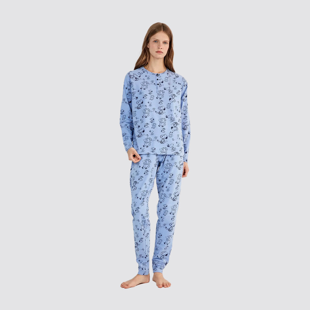 Pigiama donna gisela snoopy in cotone