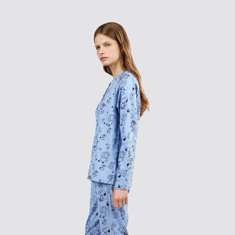 Pigiama donna gisela snoopy in cotone