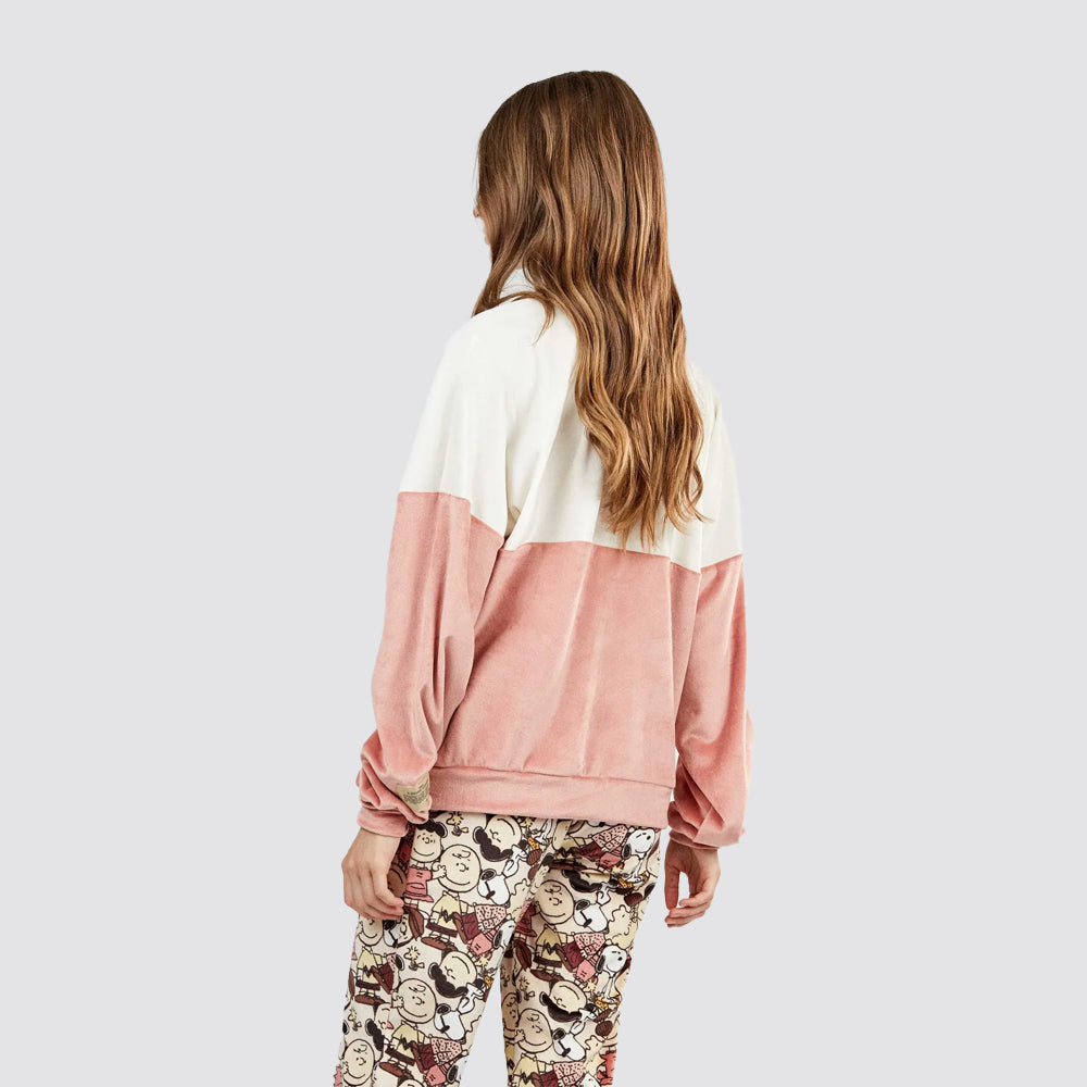 Pigiama donna gisela snoopy in pile elasticizzato