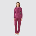 Pigiama donna noidÌnotte bloom stile camicia caldo cotone