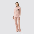 Pigiama donna noidÌnotte stile camicia caldo cotone