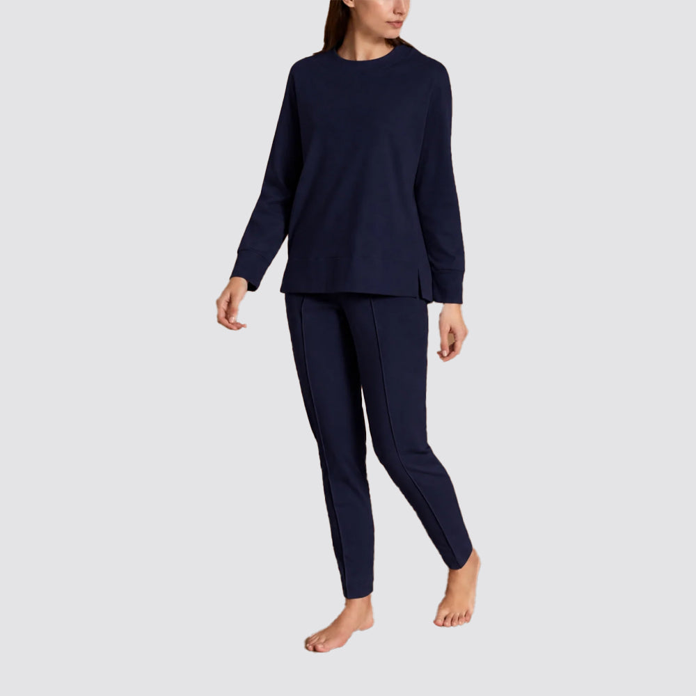 Pigiama donna ragno girocollo in caldo cotone interlock
