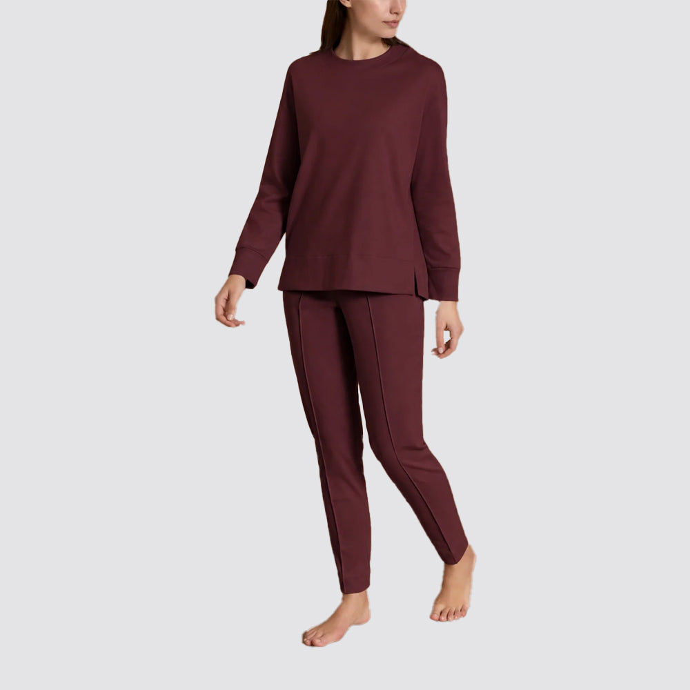 Pigiama donna ragno girocollo in caldo cotone interlock