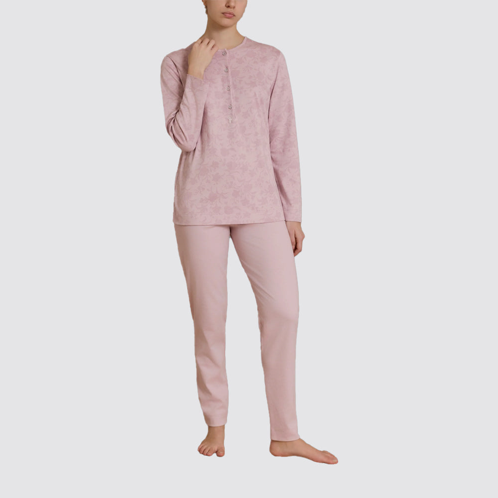 Pigiama donna ragno serafino in caldo cotone interlock