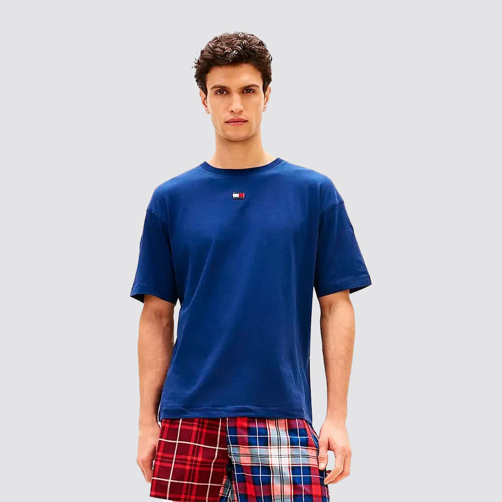 Pigiama uomo cotone regular fit t-shirt e shorts