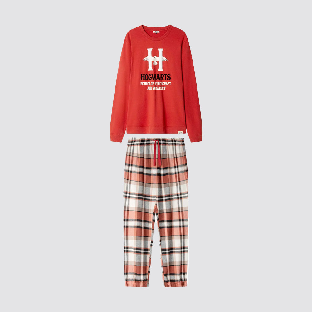 Pigiama uomo gisela harry potter con pantaloni tartan