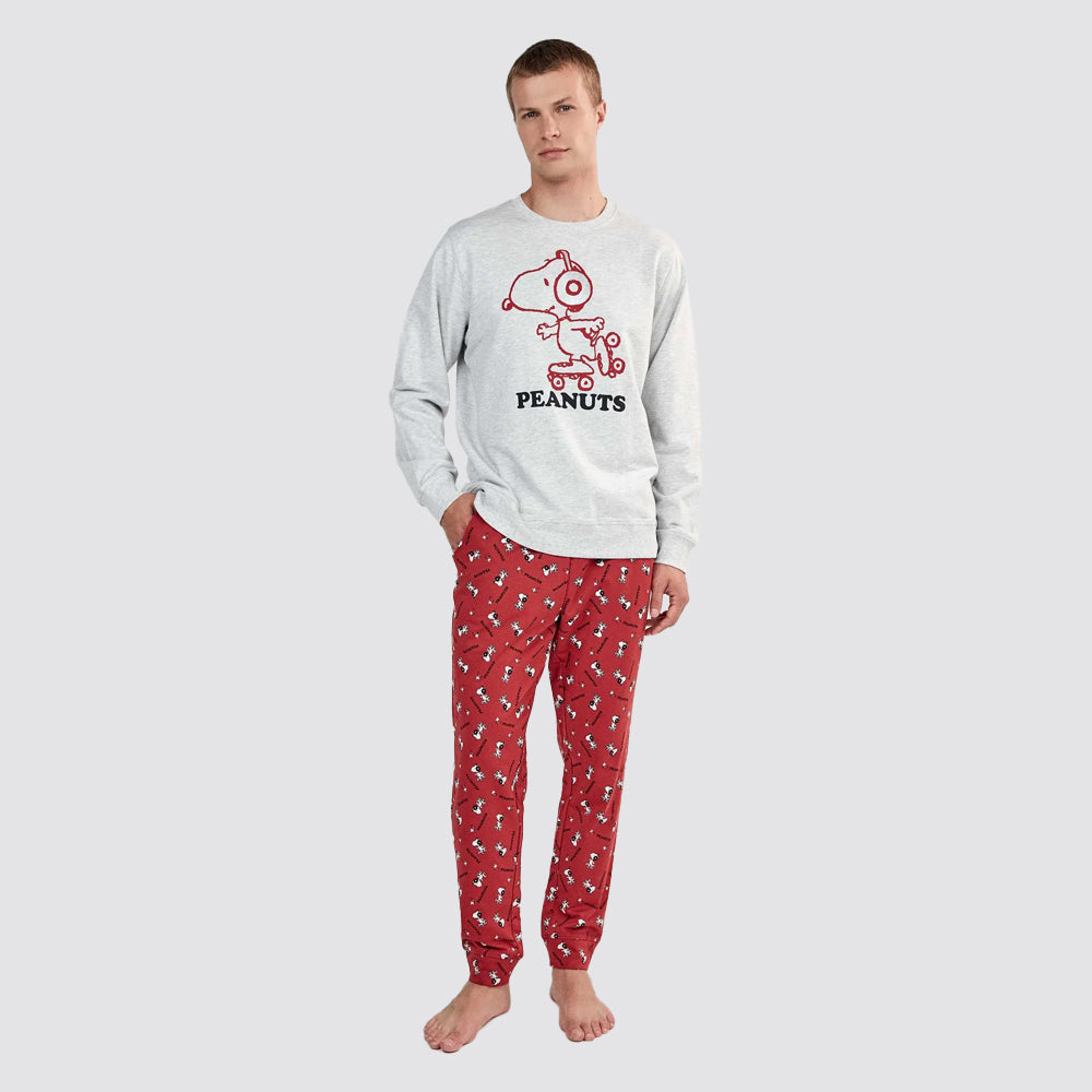 Pigiama uomo gisela snoopy caldo in interlock
