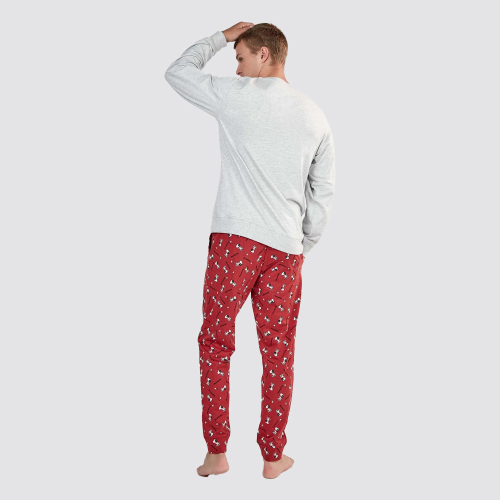 Pigiama uomo gisela snoopy caldo in interlock