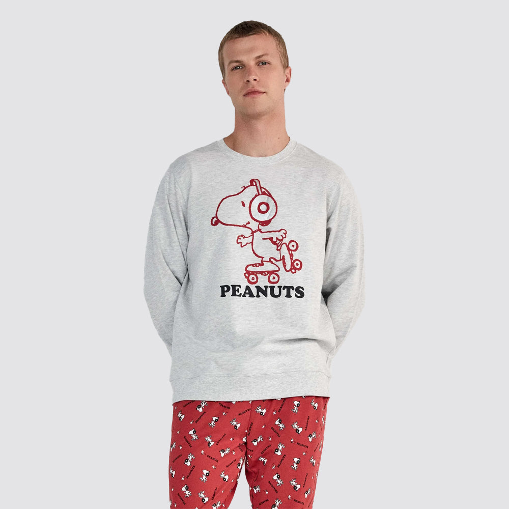 Pigiama uomo gisela snoopy caldo in interlock
