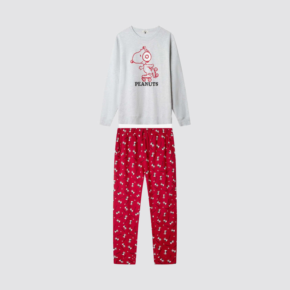 Pigiama uomo gisela snoopy caldo in interlock