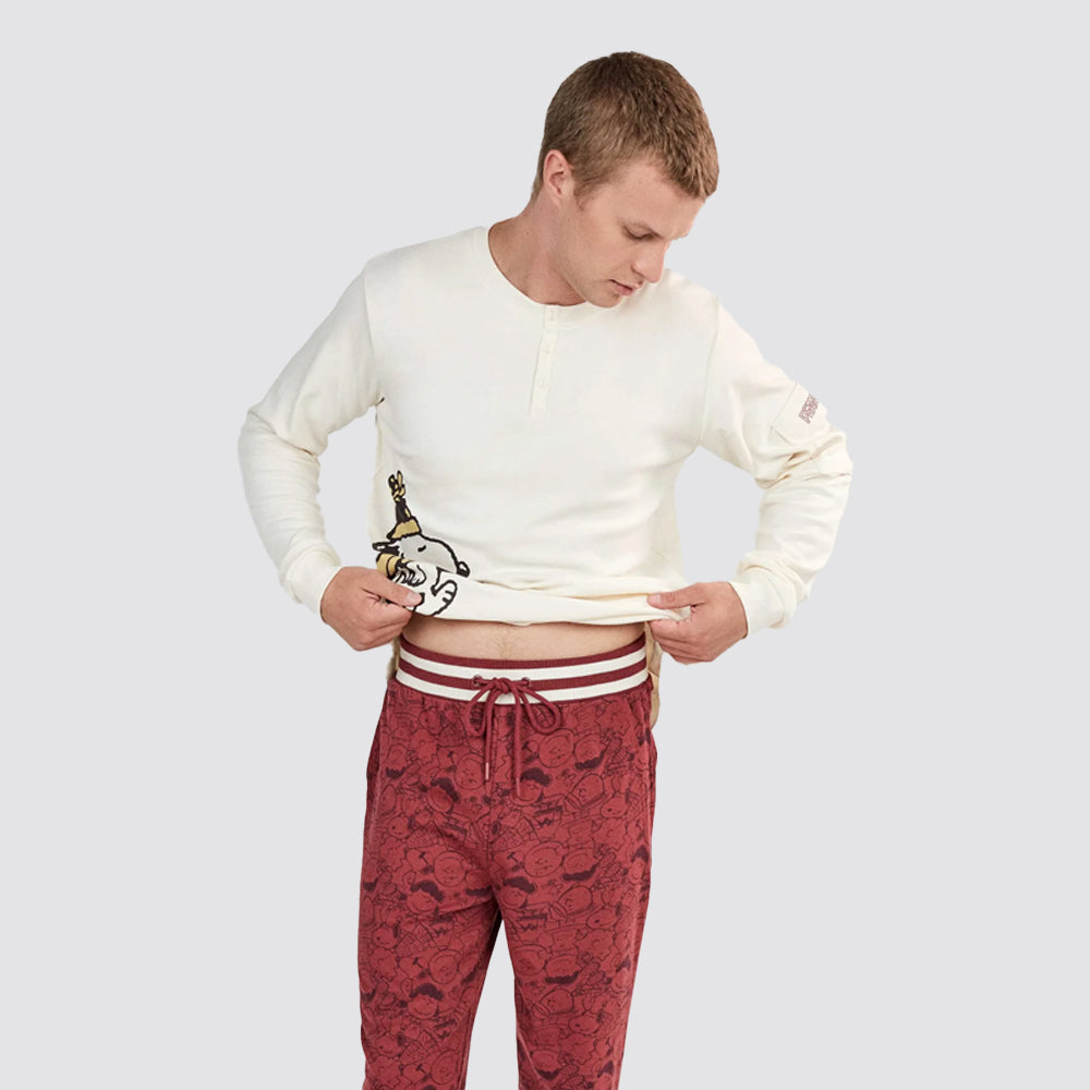Pigiama uomo gisela snoopy in cotone interlock