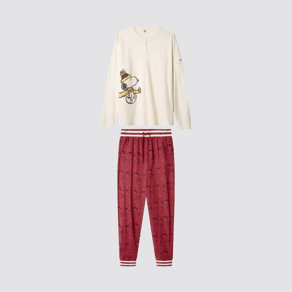 Pigiama uomo gisela snoopy in cotone interlock