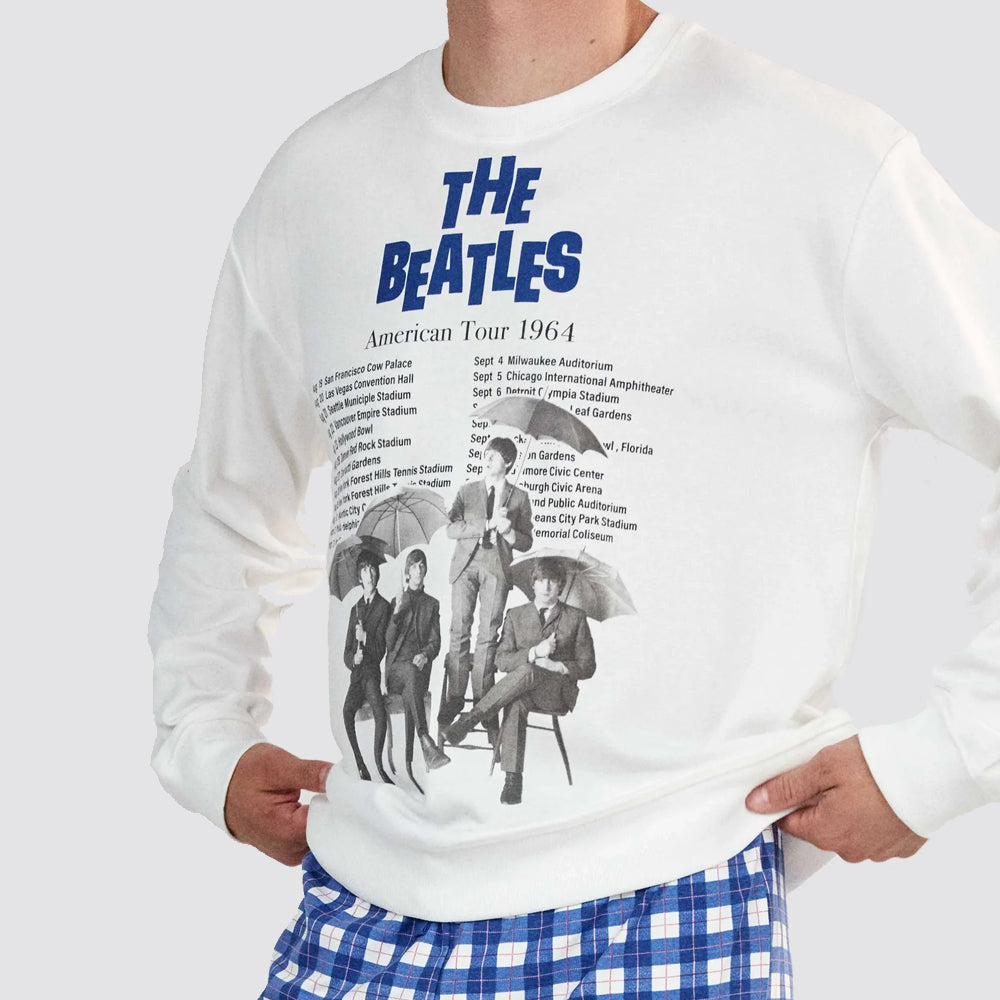 Pigiama uomo gisela the beatles con righe
