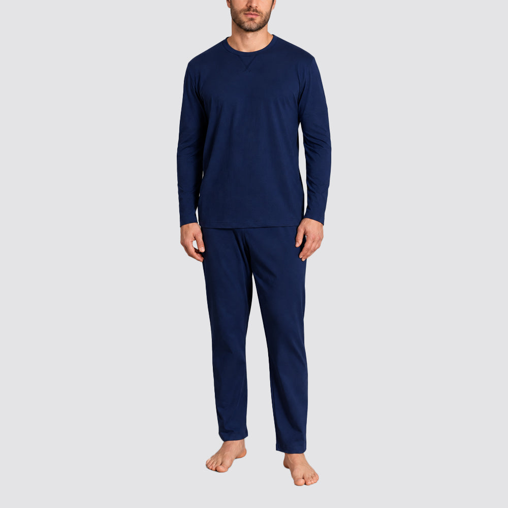 Pigiama uomo ragno lungo in jersey double peach girocollo
