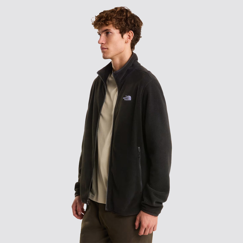 Pile uomo the north face glacier full zip nero