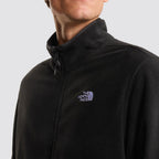 Pile uomo the north face glacier full zip nero