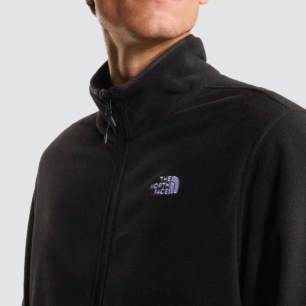Pile uomo the north face glacier full zip nero