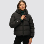 Piumino sports puffer superdry donna con cappuccio