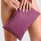 Pochette donna maculata con zip