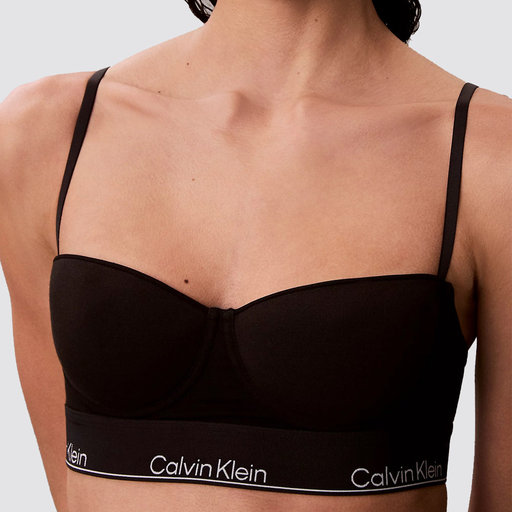 Reggiseno balconcino donna cotone modal logo