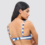 Reggiseno bikini contenitivo da donna a righe