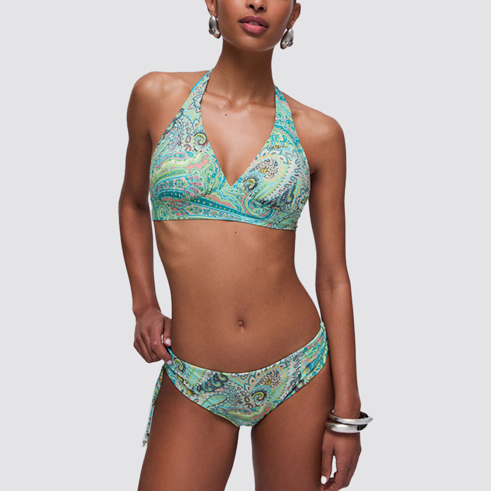 Reggiseno bikini triangolo donna con laccetti