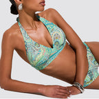 Reggiseno bikini triangolo donna con laccetti