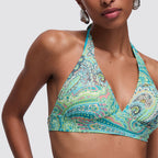 Reggiseno bikini triangolo donna con laccetti
