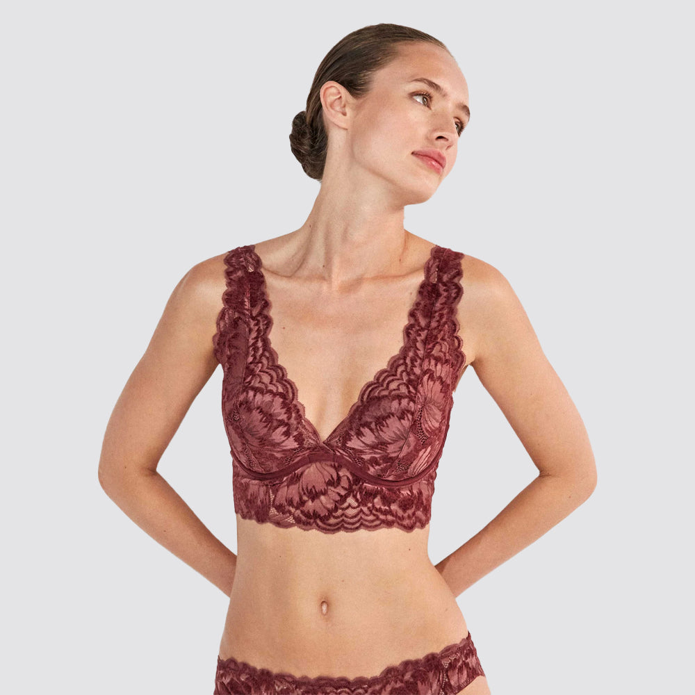 Reggiseno bralette gisela in pizzo di velluto