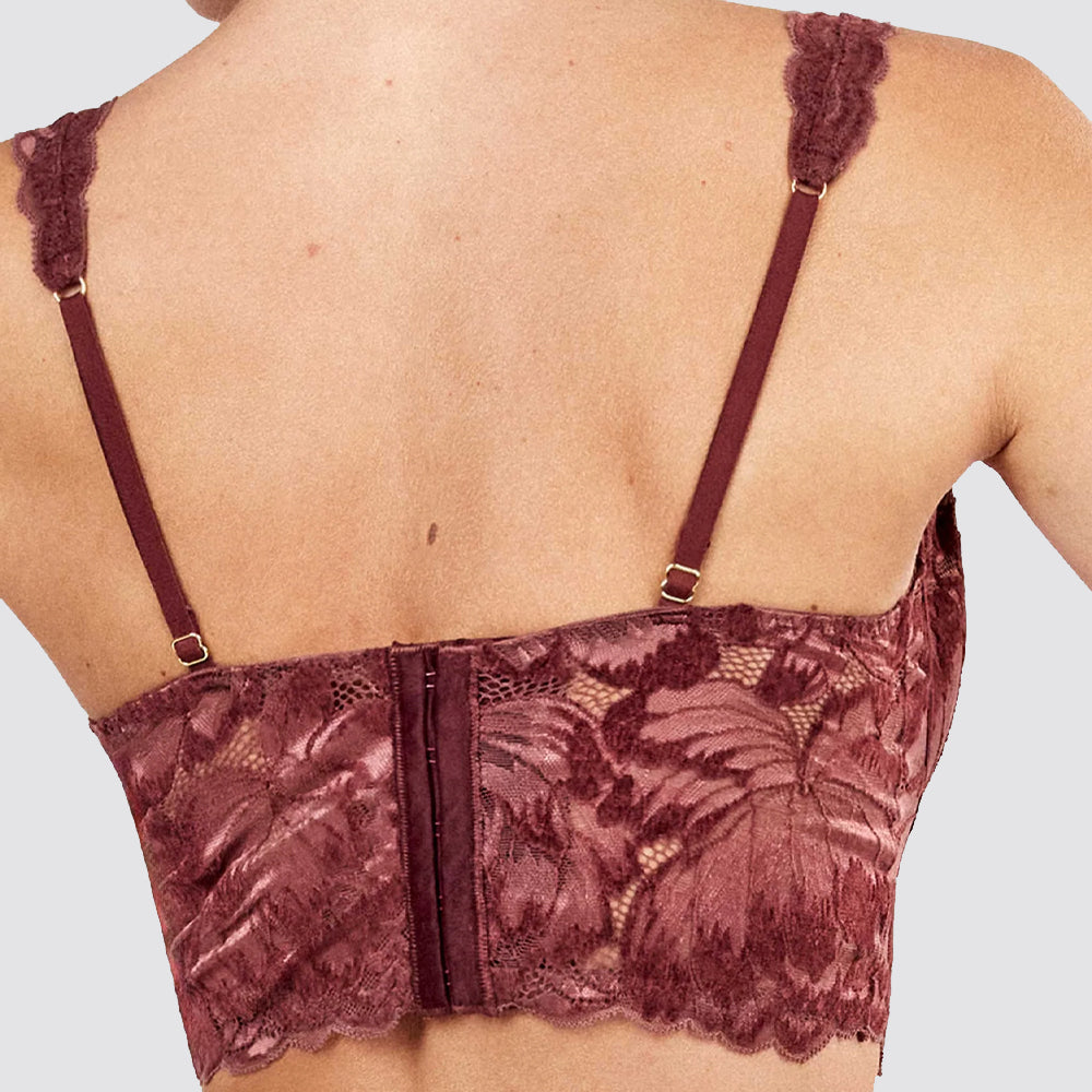 Reggiseno bralette gisela in pizzo di velluto