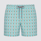 Short uomo mare stampa barca