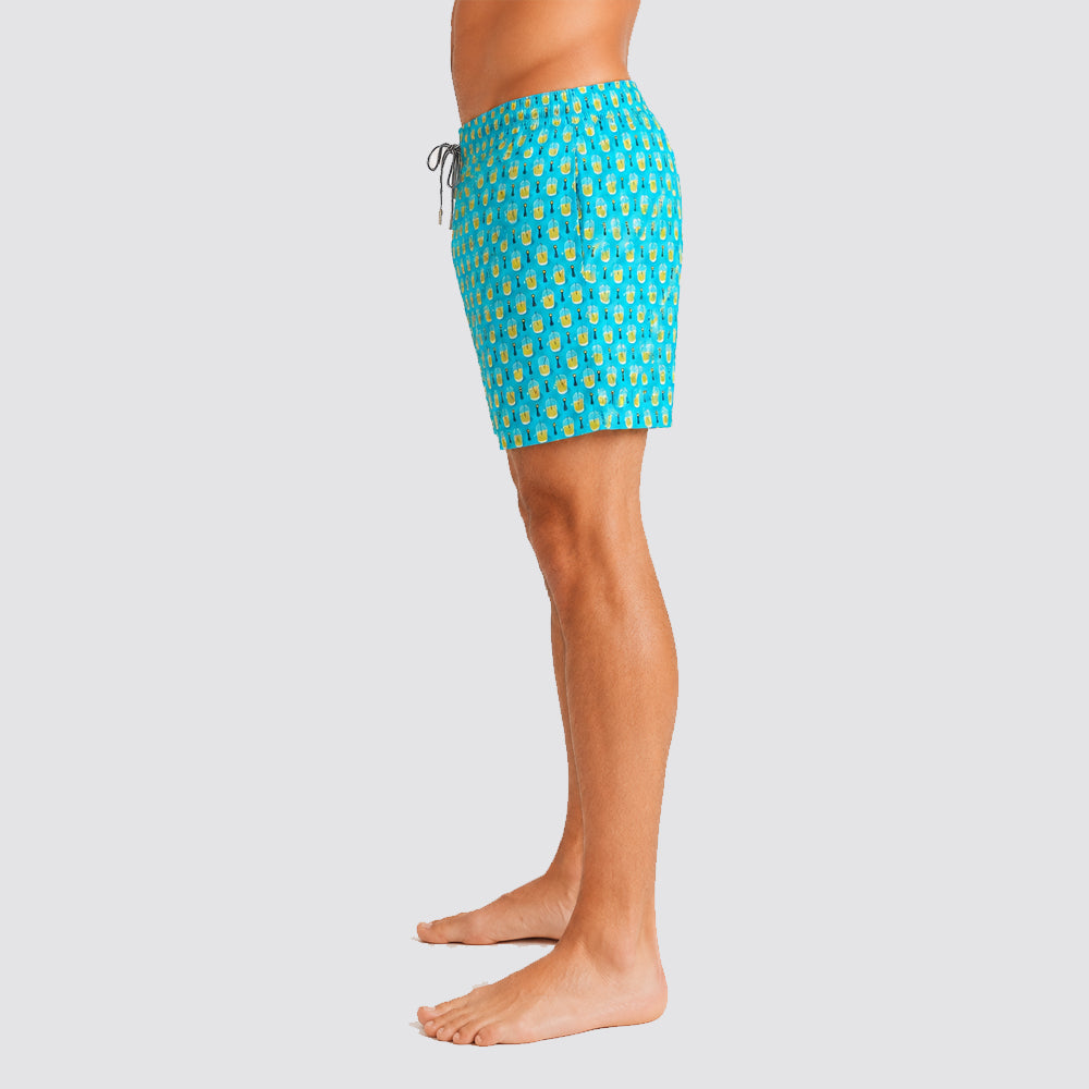 Short uomo mare stampa gin tonic