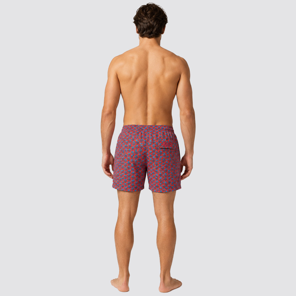 Short uomo mare stampa polipo