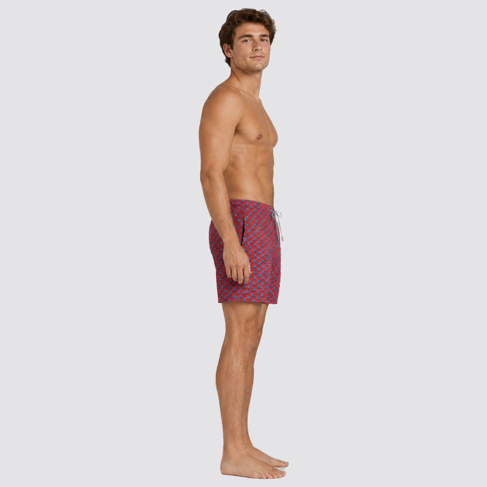 Short uomo mare stampa polipo