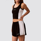 Shorts donna cotone vita elasticizzata