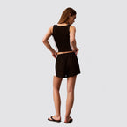 Shorts donna cotone vita elasticizzata