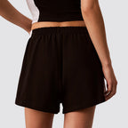 Shorts donna cotone vita elasticizzata