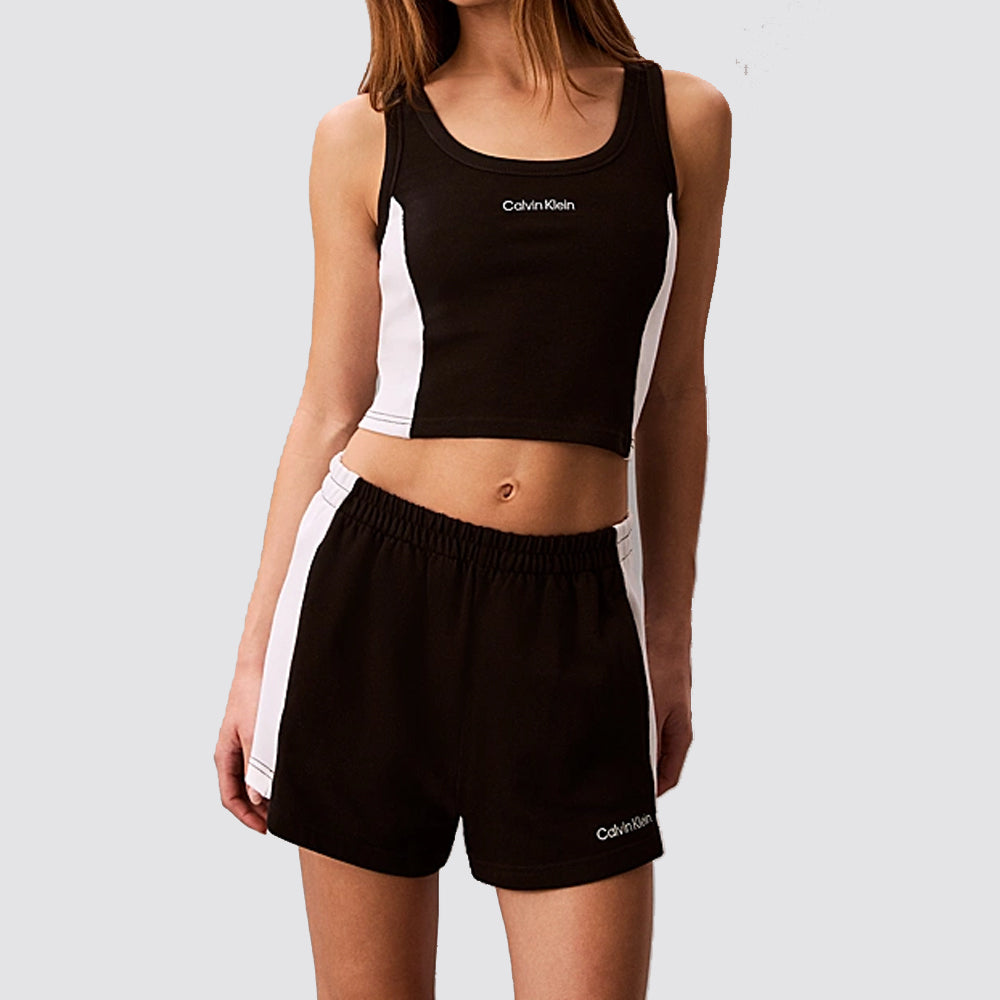 Shorts donna cotone vita elasticizzata